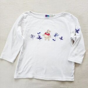 Y2k Pooh Embroidered Shirt kids 16/18